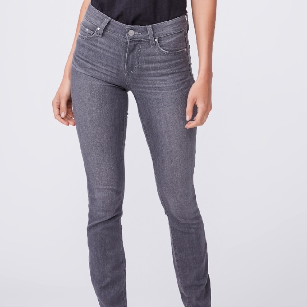 PAIGE VERDUGO ANKLE JEANS GREY BLACK WOMEN